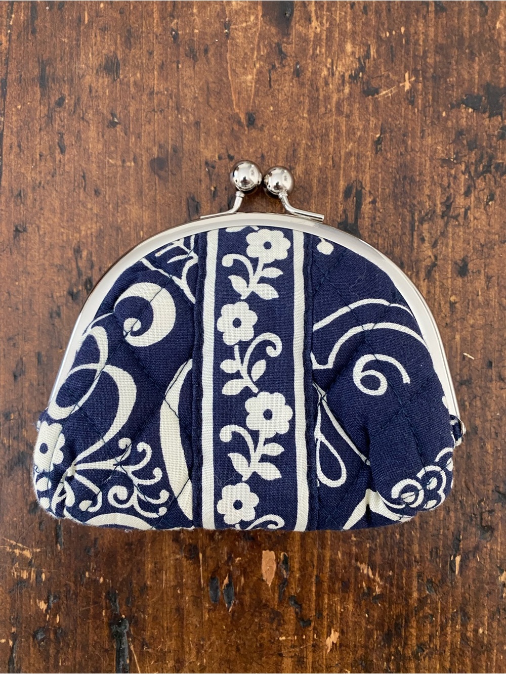 Vera Bradley Double Kiss Kiss Twirly Birds Coin Purse Retried Pattern HTF